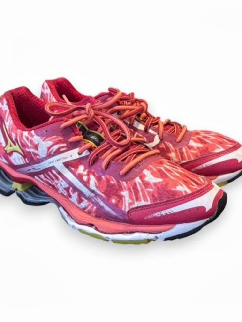 Mizuno Sneakers Womens 9.5 Wave Creation 15 Running Multicolor Mesh J1GD140140